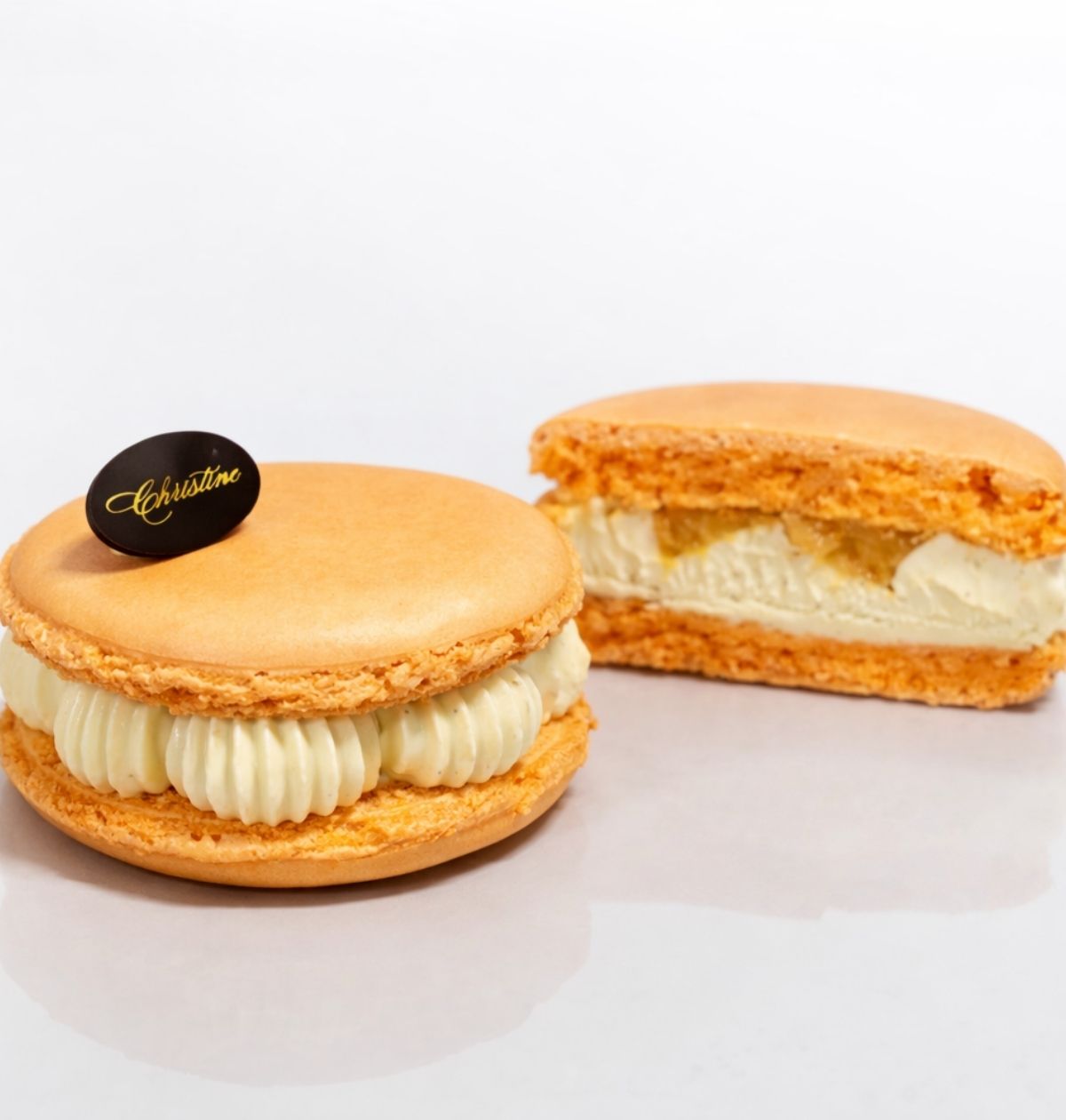 Grand macaron pistaches
