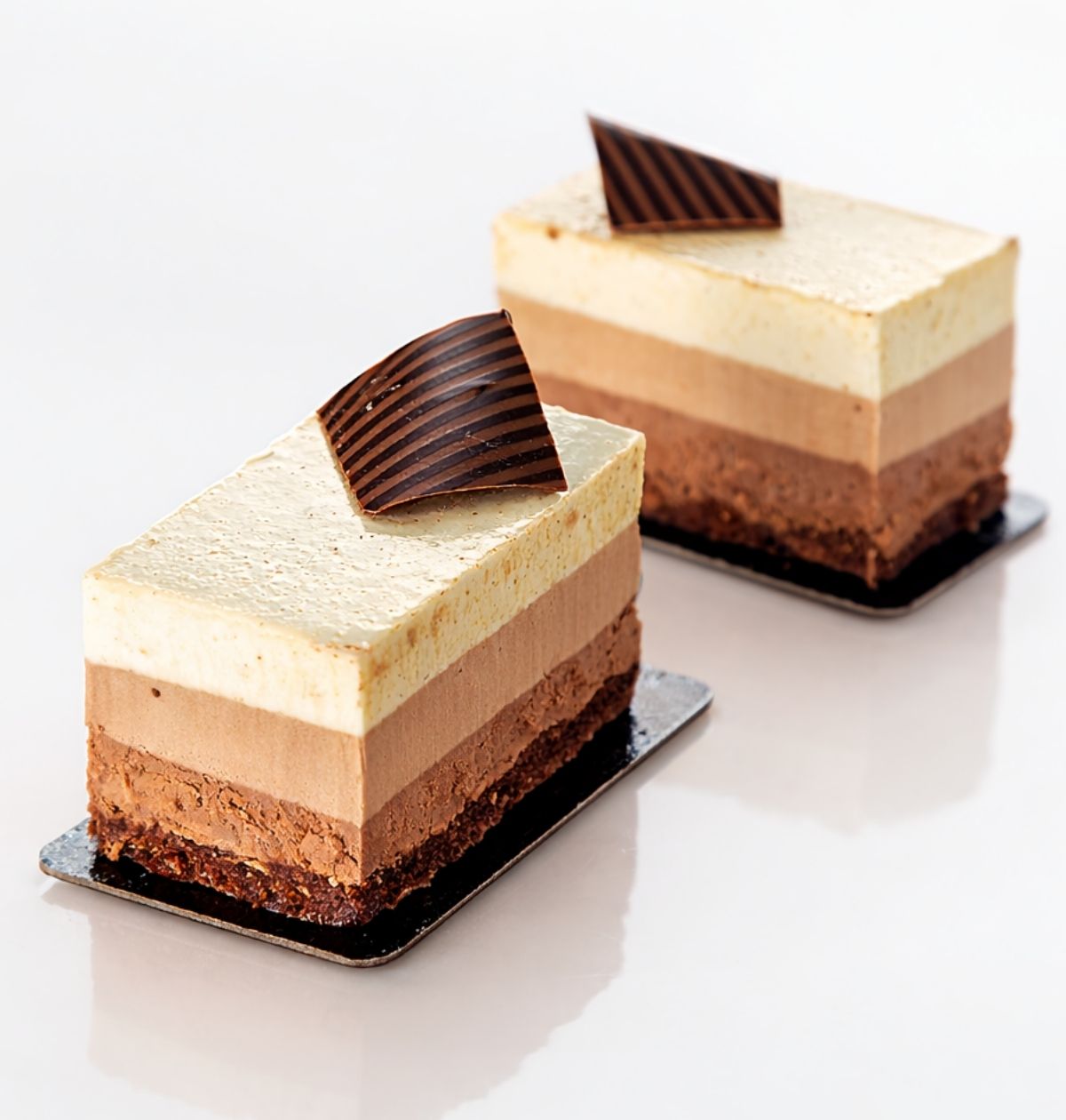 Prăjitura Trois chocolats